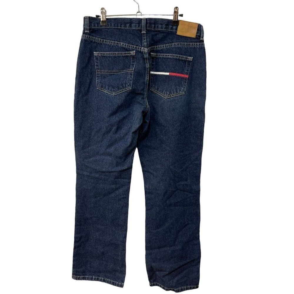Tommy Hilfiger Flag Pocket Boyfriend Boot Cut Jeans Authentic Size 8